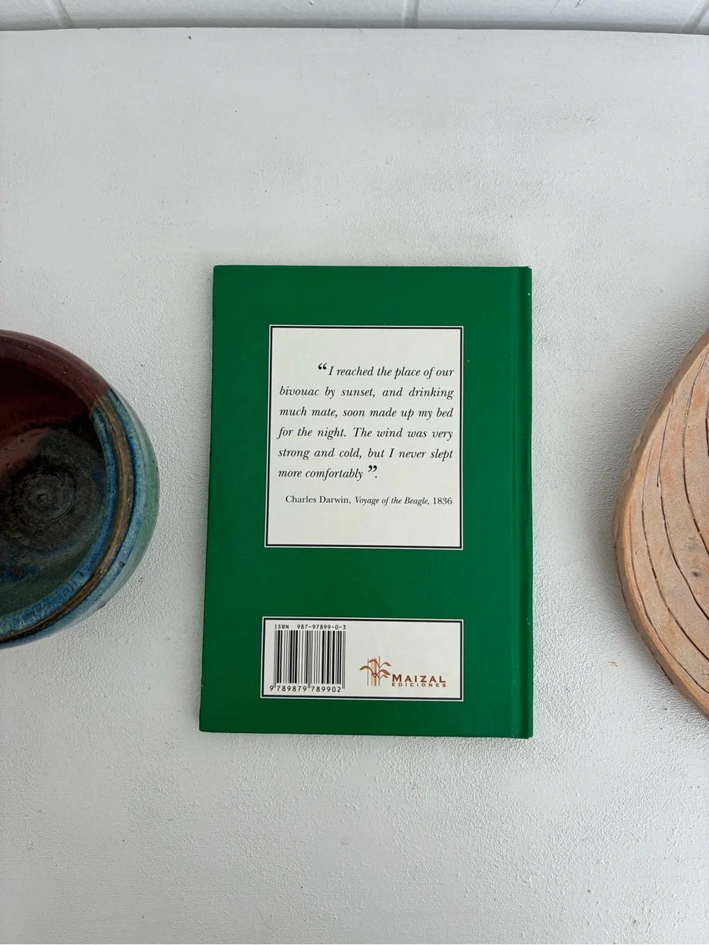 The Mate Small Hardcover Book — Green & Cream Cover